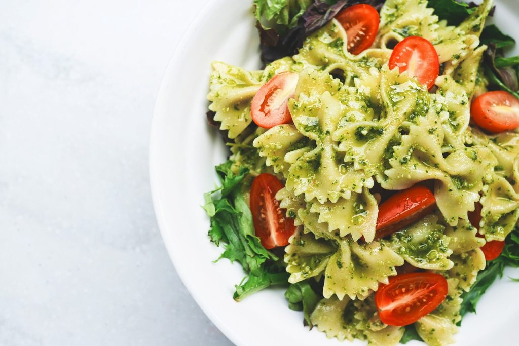 Italian food- pasta - pesto