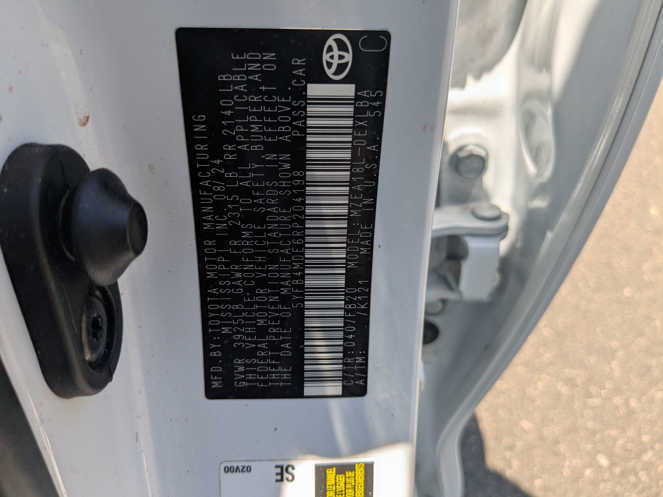 2024 Toyota Corolla LE