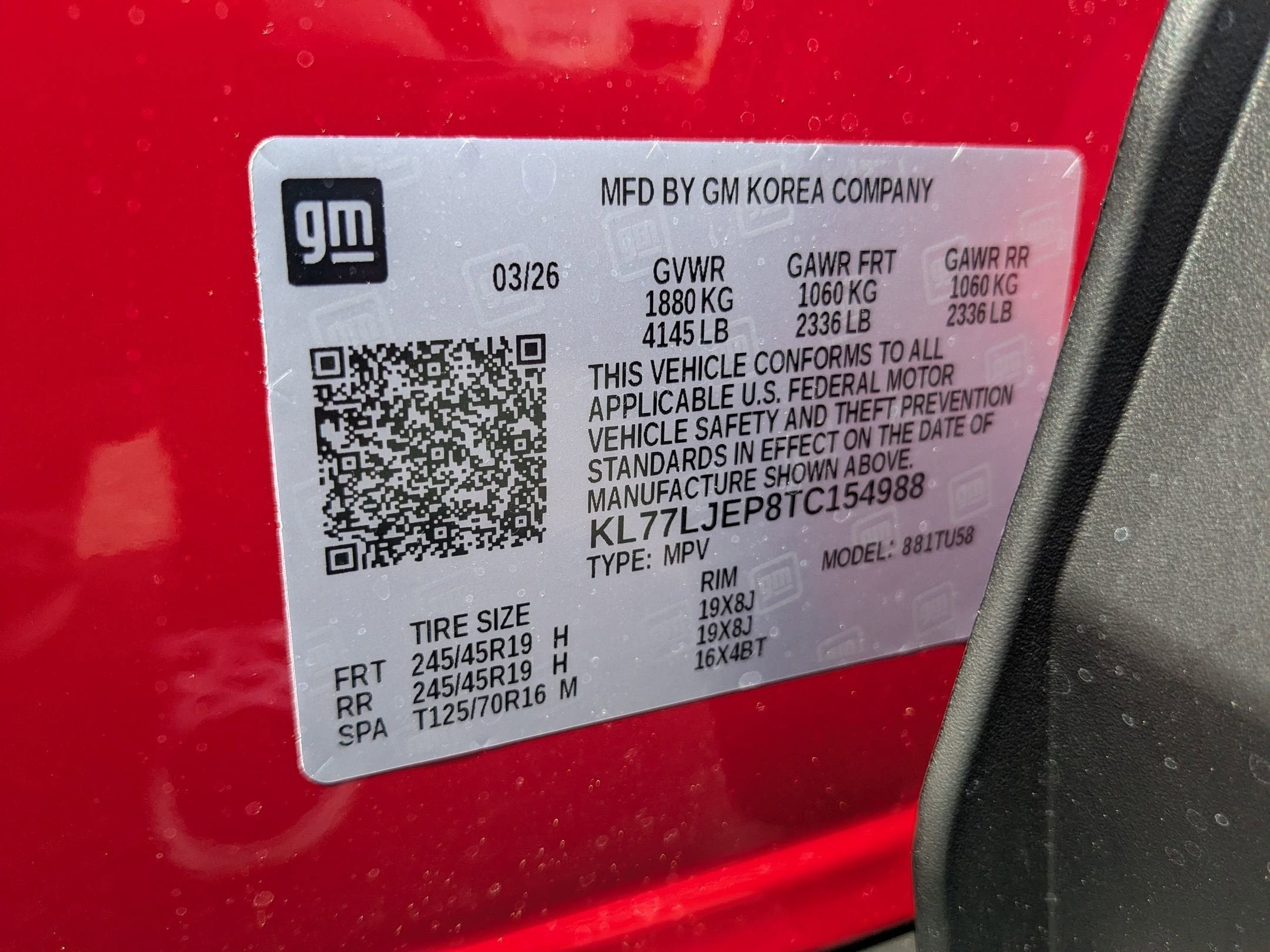 2026 Chevrolet Trax 2RS