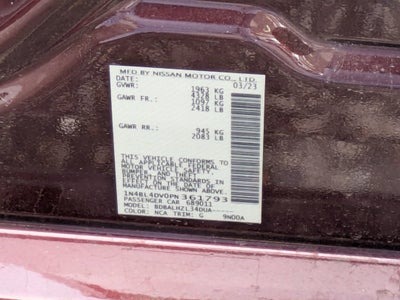 2023 Nissan Altima 2.5 SV