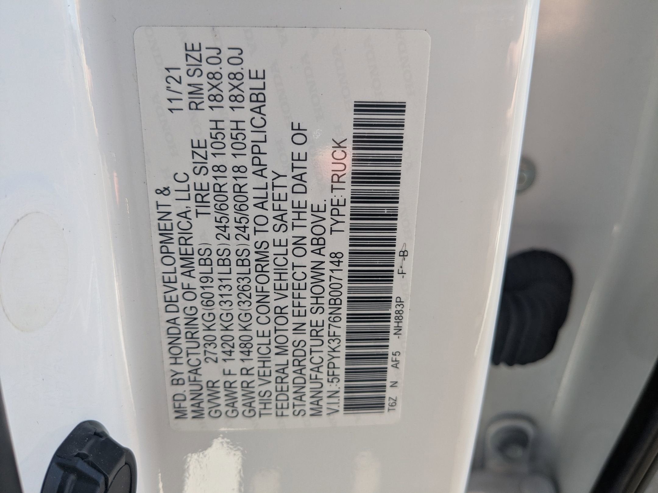 2022 Honda Ridgeline RTL-E