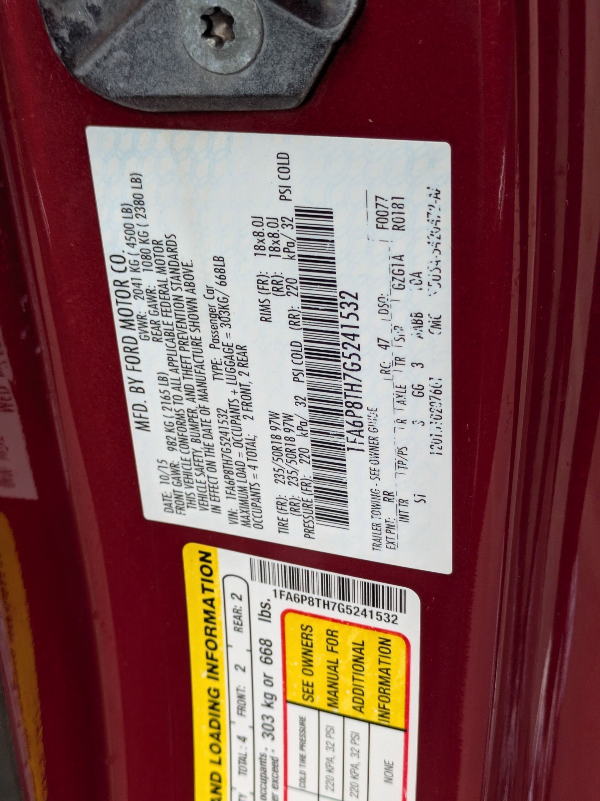 2016 Ford Mustang EcoBoost Premium