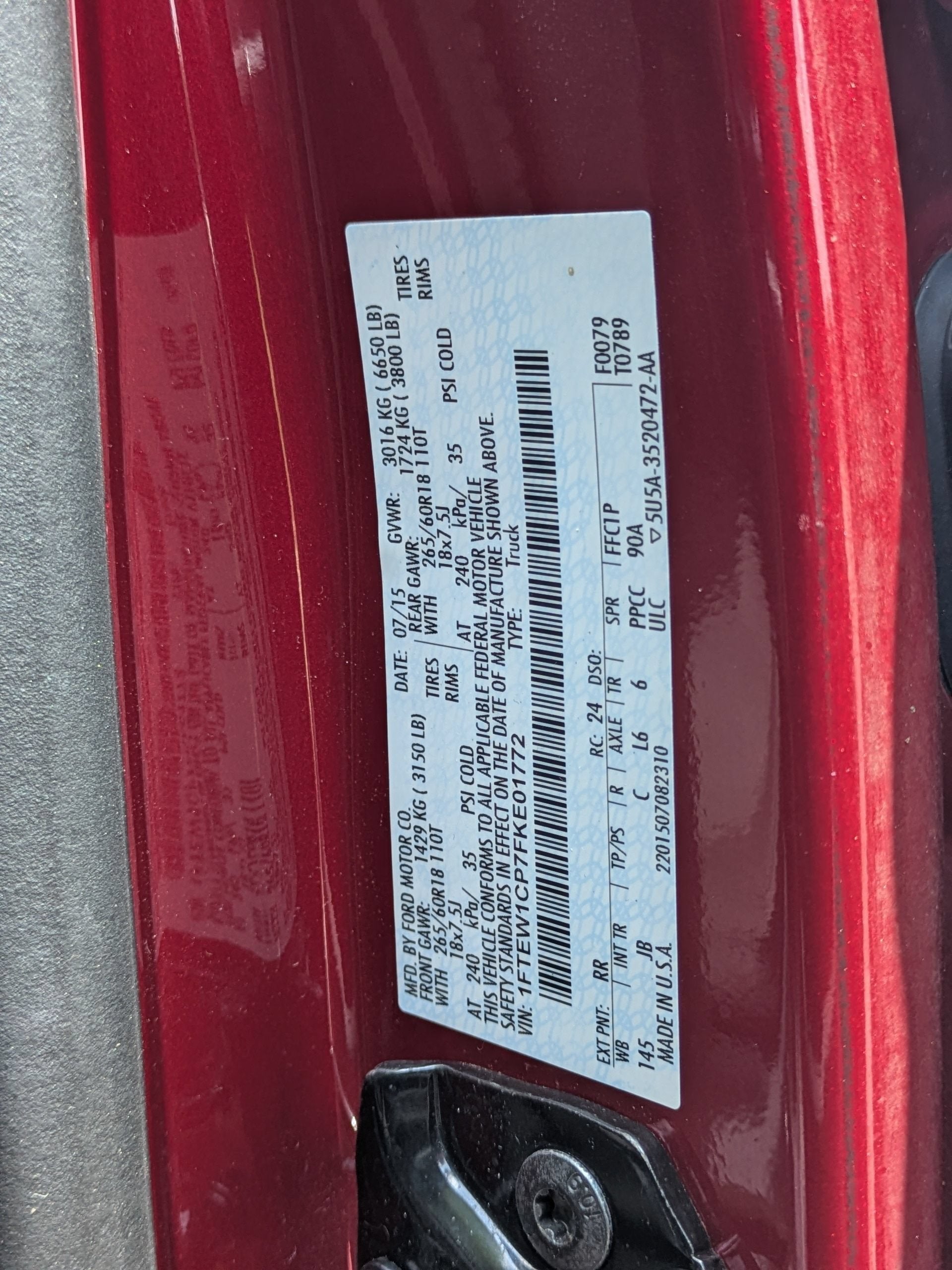 2015 Ford F-150 XLT