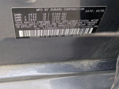 2020 Subaru Legacy Limited