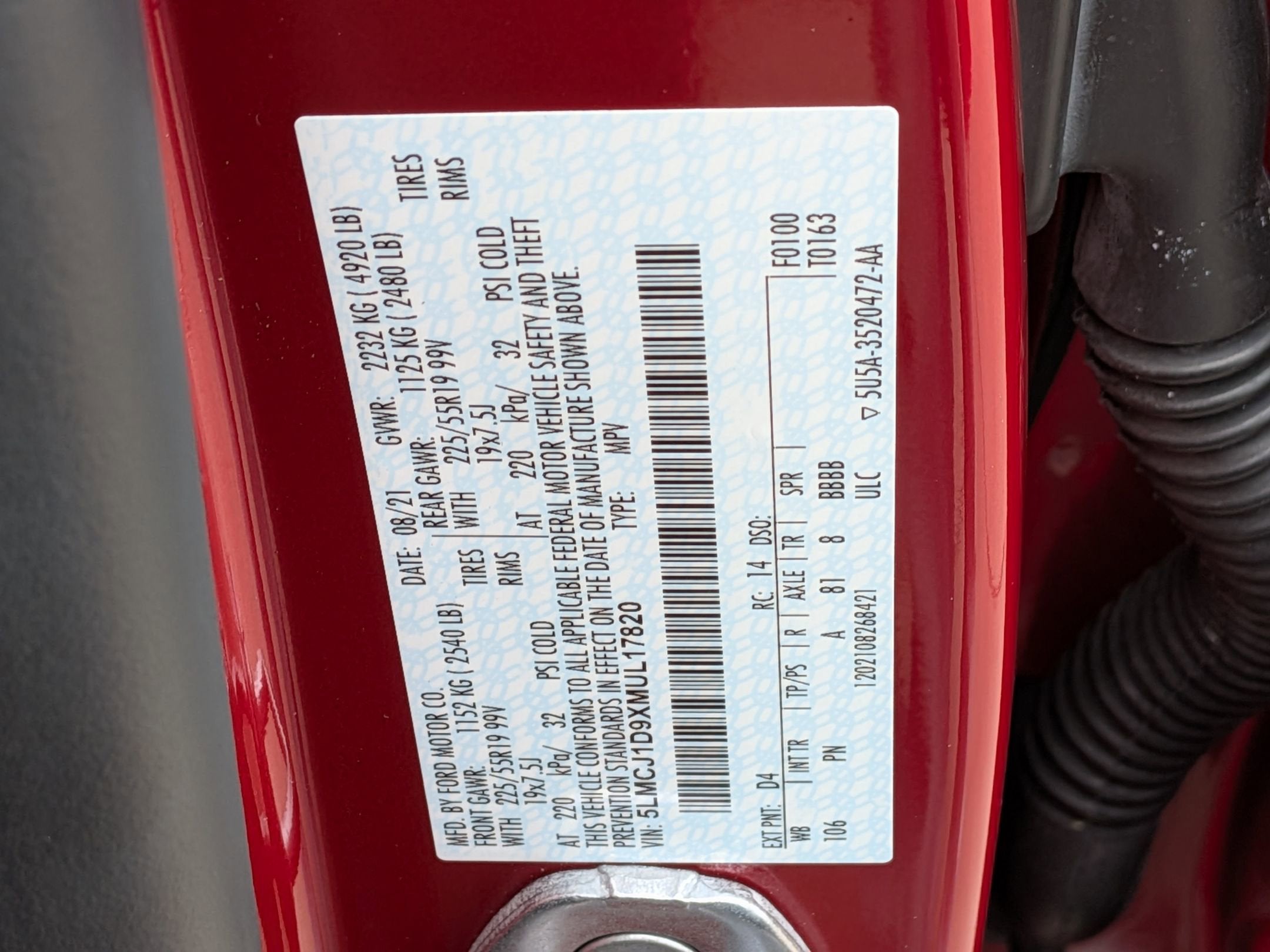 2021 Lincoln Corsair Standard