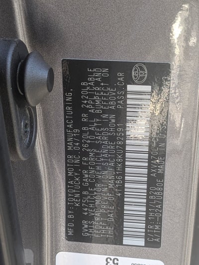 2019 Toyota Camry XSE