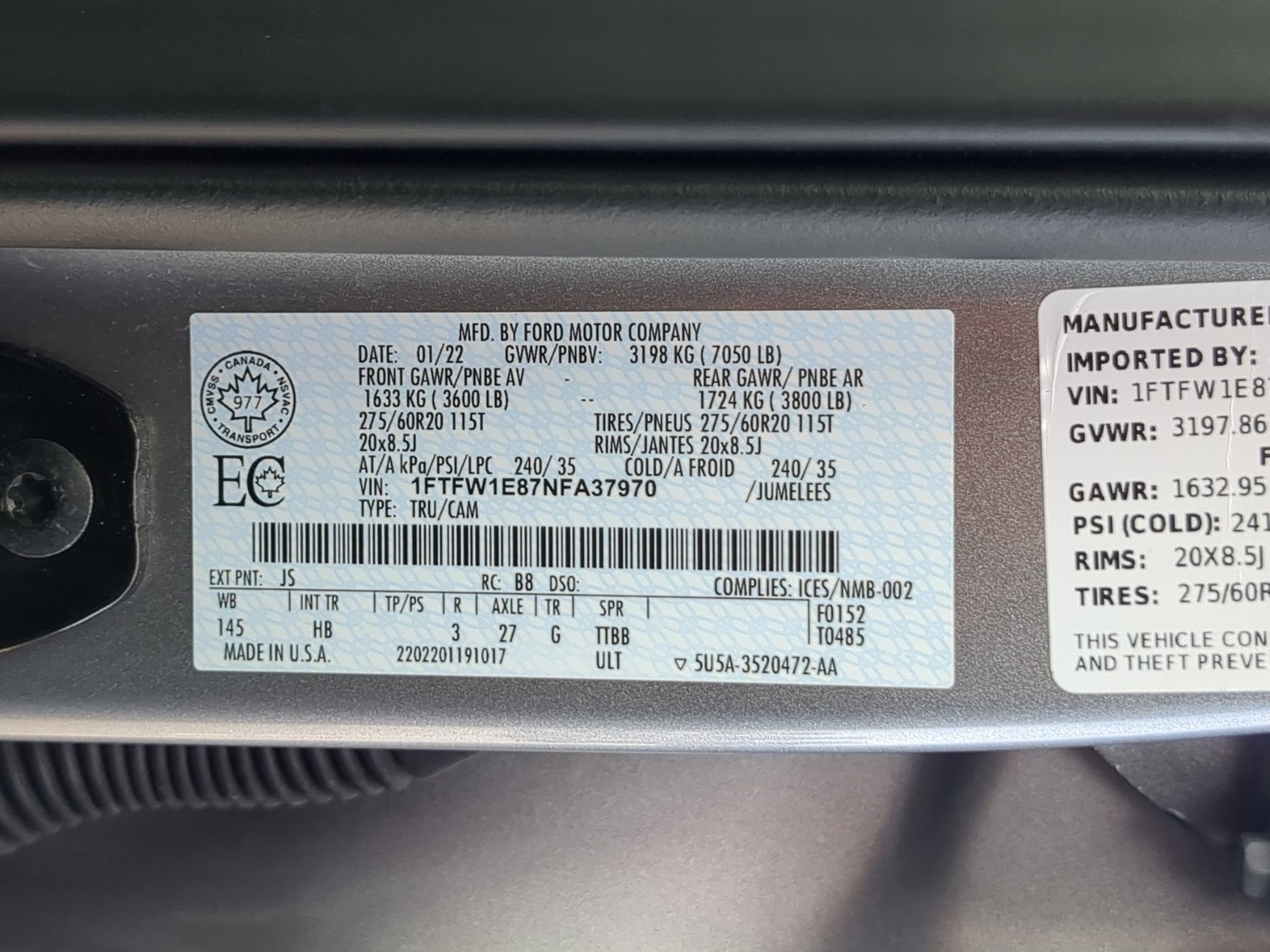 2022 Ford F-150 LARIAT