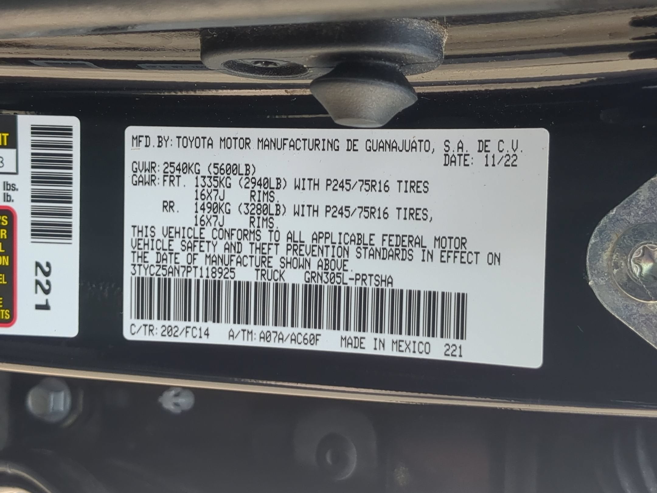 2023 Toyota Tacoma 4WD SR5