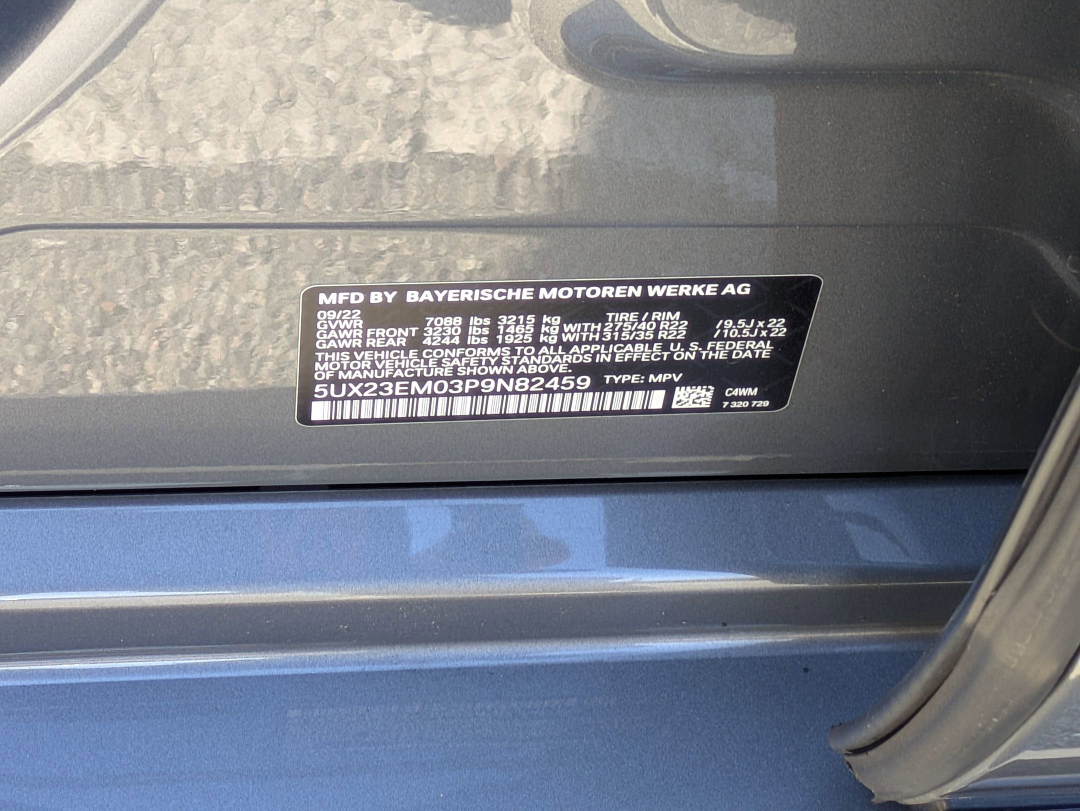 2023 BMW X7 xDrive40i