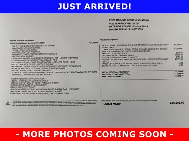 2021 Ford Mustang ROUCH STAGE 3