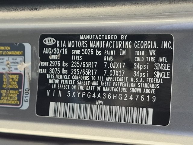 2017 Kia Sorento LX
