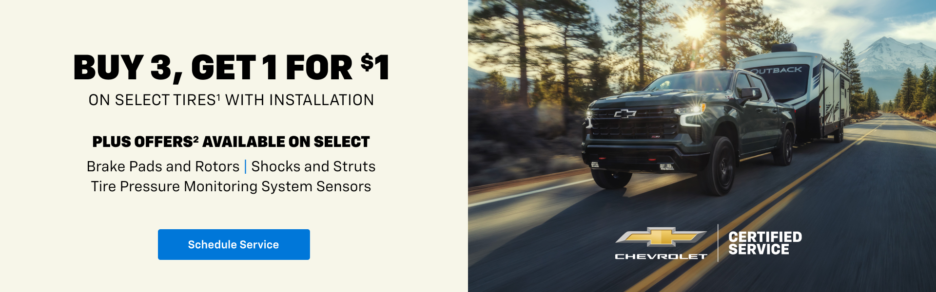 Buy 3, Get 1 for $1 at Boyd Chevrolet in Oxford NC