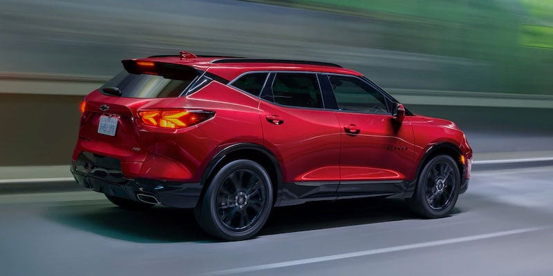 Chevrolet Blazer on road