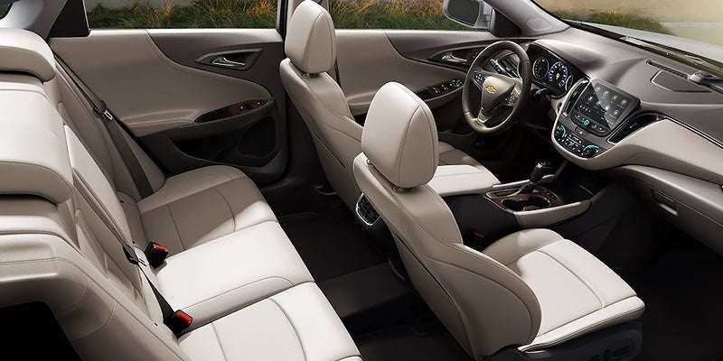 Spacious Malibu rear passenger seating