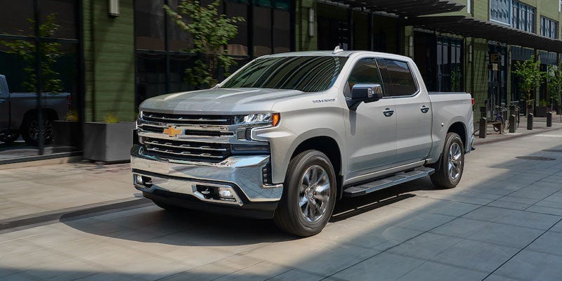 Silver 2021 Silverado Front.
