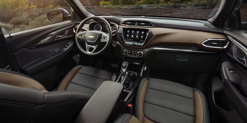 Interior dashboard and front seating area