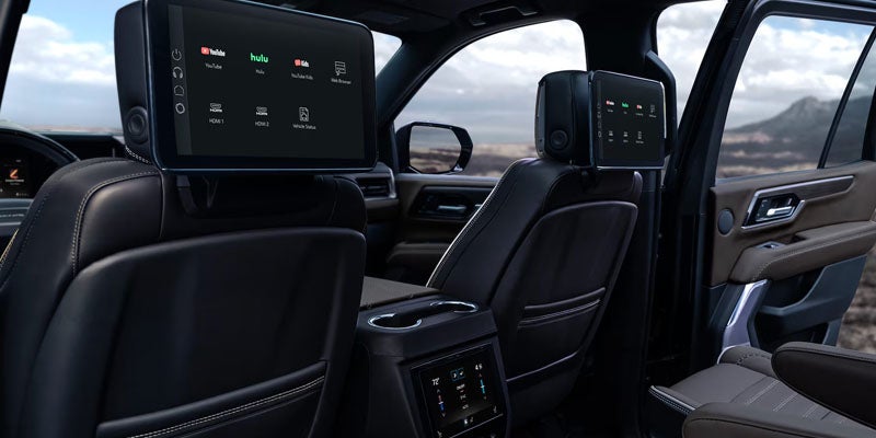 2026 GMC Yukon dashboard featuring a large touchscreen and digital controls.